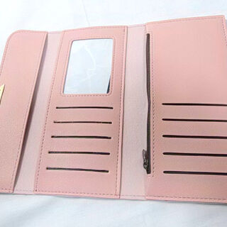 新品 レディース 長財布 ハート ピンクの画像