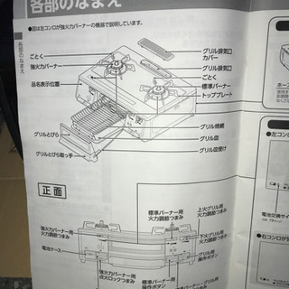 都市ガス Rinnai センサー付きガスコンロの画像