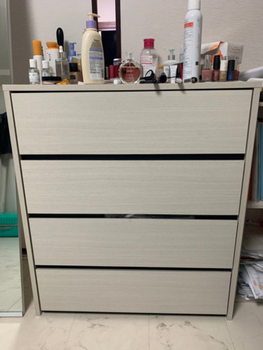 Nクリックチェスト ライトブラウン オーク 引き出し 4段 衣装ケース N