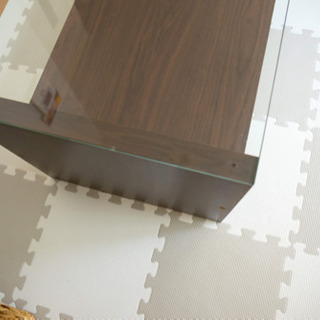 【無料】フランフランのガラステーブル差し上げます(サイズUPしました！)の画像