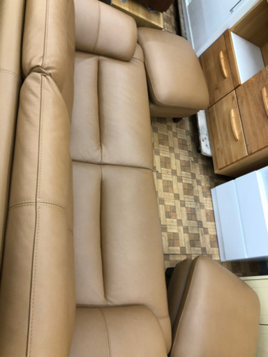 3人掛けソファ FIRENZE 3P-2S B-M04 本革使用★着払可（自社配送時）