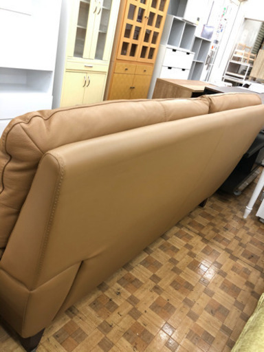 3人掛けソファ FIRENZE 3P-2S B-M04 本革使用★着払可（自社配送時）