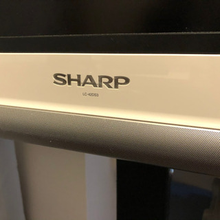完動品　シャープ　AQUOS42型&モニタスタンド(ハイタイプ)の画像