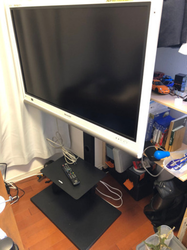 完動品　シャープ　AQUOS42型&モニタスタンド(ハイタイプ)