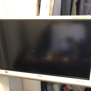 完動品　シャープ　AQUOS42型&モニタスタンド(ハイタイプ)の画像