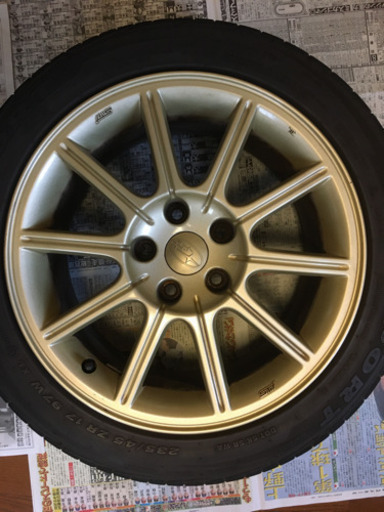 【良品】GDBインプレッサ純正 ENKEI製アルミ鍛造ホイール