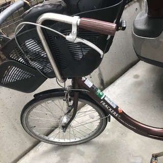 ふらっかーず 子供乗せ自転車本体 22/26 後ろカゴ