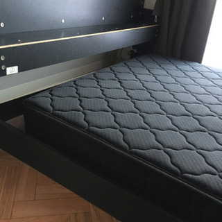 取引終了！セミダブル すのこローベッド&マットレスの画像