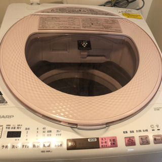 SHARP プラズマクラスター搭載洗濯乾燥機 形名ES-TX8A 