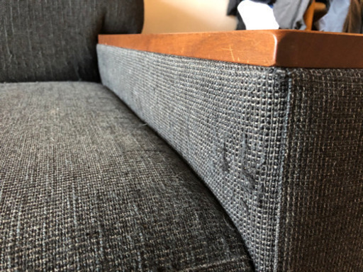 フランネルソファ　flannel sofa 3人掛け　オットマン付き