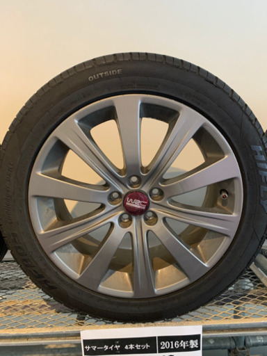 ☆値下げしました☆【バリ溝】サマータイヤ&ホイール4本セット　215/50R17 ミニバン・セダンなどに