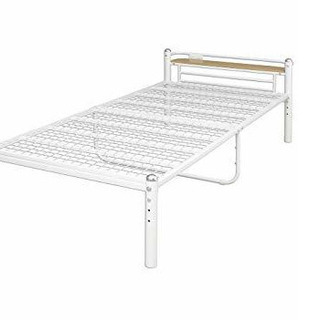 シングルサイズベットフレーム＋折りたたみマットレス付きの画像