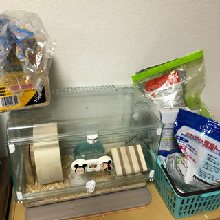 ハムスター飼育道具残一式の画像