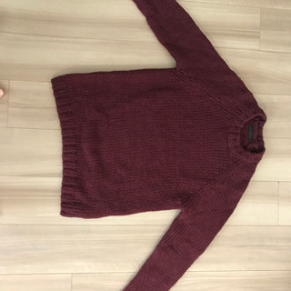 Calvin Klein Jeans メンズ 単色 赤 セーター　(Mサイズ)の画像