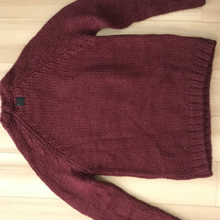 Calvin Klein Jeans メンズ 単色 赤 セーター　(Mサイズ)の画像
