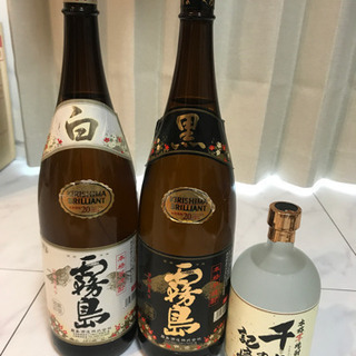 芋焼酎セット　白霧島、黒霧島、千年の記憶