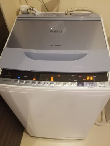値下げ　美品　日立洗濯機 7kg ビートウォッシュ BW-V70C《長期保証付き》青