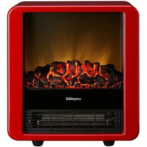 電気暖炉 ファンヒーター内蔵 MiniCube レッド　MNC12RJ