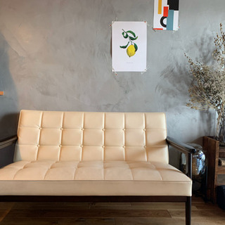 カリモク60 Kチェア 2シーター ソファ アイボリー