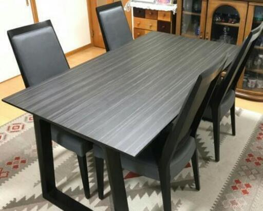 YN58N 高級 karimoku カリモク 家具 ダイニング 5点セット ダイニングテーブル ダイニングチェア 4脚