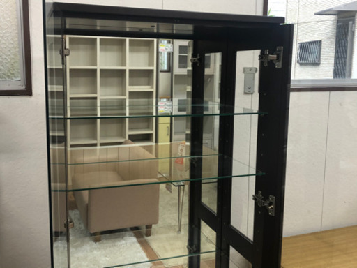 【リサイクルサービス八光　田上店　配達・設置OK】スリムタイプ　ガラスショーケース