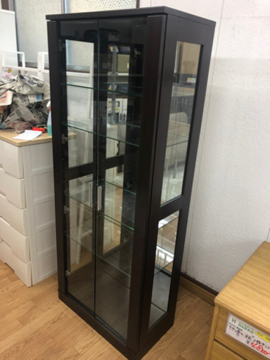 【リサイクルサービス八光　田上店　配達・設置OK】スリムタイプ　ガラスショーケース