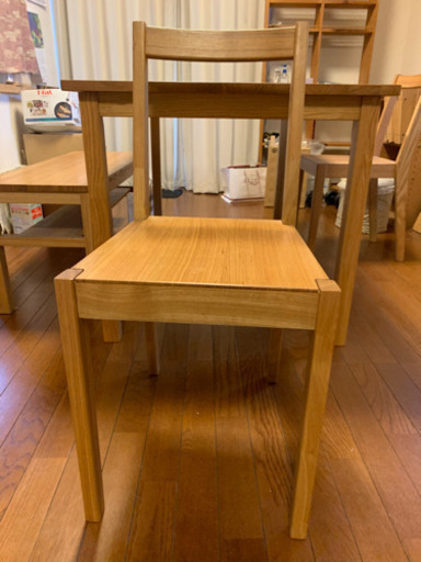 無印良品のダイニングセットです。