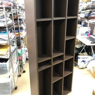 本棚 大容量 オシャレ ブックシェルフ A4 ダークブラウン 可動棚