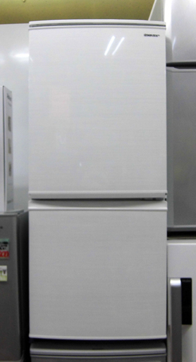 札幌 美品 2019年製 137L ２ドア冷蔵庫 シャープ SJ-D14E-W 白 ホワイト 100Lクラス 新生活 新社会人 学生 一人暮らし 単身
