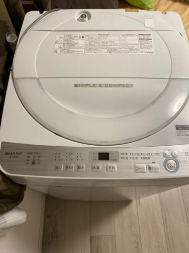 SHARP 洗濯機　ES-GE6B