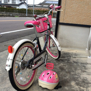 【決まりました！】子供用自転車２０インチ　ヘルメット付きの画像