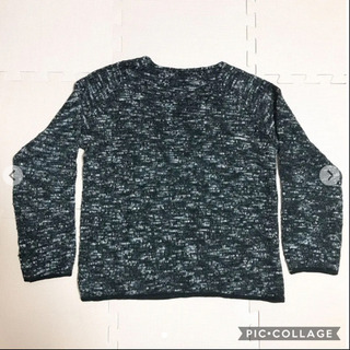 【クリーニング済】BEAUTY&YOUTH 黒白混ニットの画像