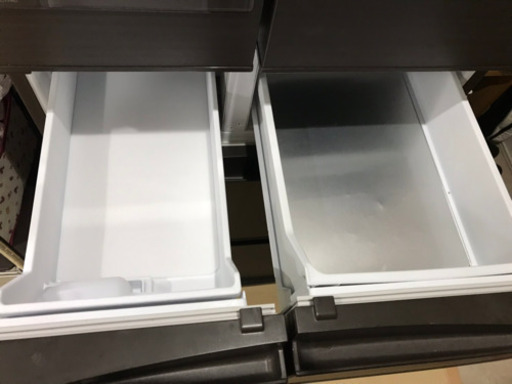 三菱冷蔵庫 切れちゃう冷凍 中古美品 保証付〆2020年04月 おしゃれ木目茶色 MR-JX48LY アルコール洗浄済 即決有