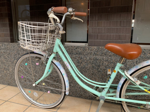 ブリヂストン女の子用自転車 ２４インチ 宇都宮図書館受け渡し