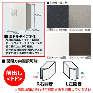 Panasonic 戸建住宅用宅配ボックス COMBOの画像
