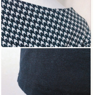 ご購入者様決定 千鳥格子柄  ウエストリボンワンピース 大人可愛いの画像