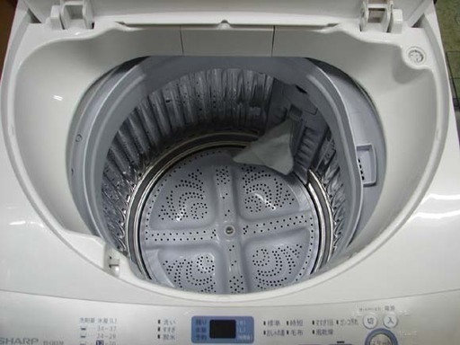 カード決済対応！20N0017 B 札幌発 引取歓迎 SHARP/シャープ ES-GE55R 全自動電気洗濯機 5.5kg 2016年製 中古