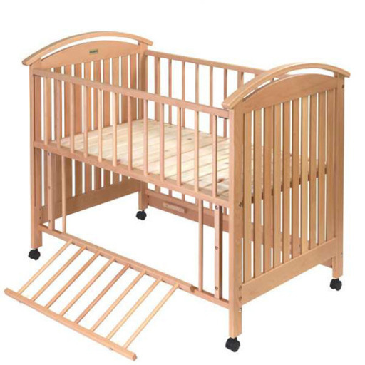 ベビーベッド  サワベビー  ミキハウス 木目調ベビーベッド