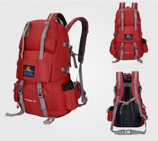 新品！未使用！リュック サック　登山　バックパック　防災　 アウトドア　自転車　50L　レッド