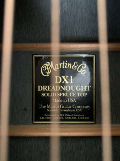 交渉中　マーティン アコースティックギター DX-1 専用ハードケース付き Martin DX1 