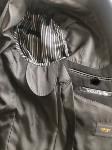 メンズ スーツジャケット 礼服ダブル☆フォーマルカシミア☆アジャスター