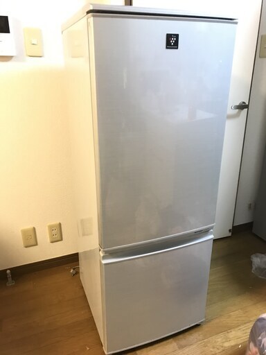 シャープ2ドア冷蔵庫167L