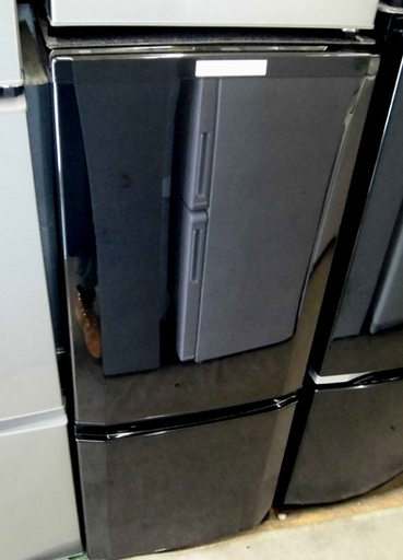 札幌 美品 2019年製 146L 2ドア冷蔵庫 三菱 ミツビシ MR-P15D 黒 ブラック 新生活 新社会人 学生 単身 一人暮らし 100Lクラス
