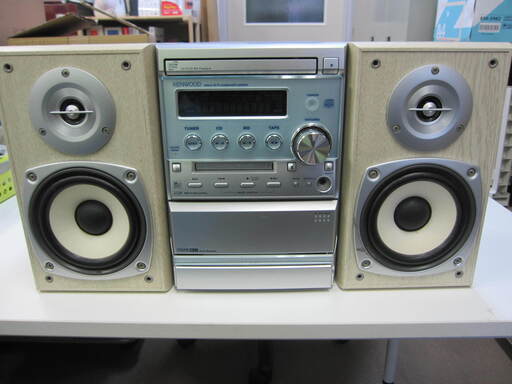 Kenwood　ミニコンポ　リモコン無し　スピーカーのカバー無し　rxd-sk3md