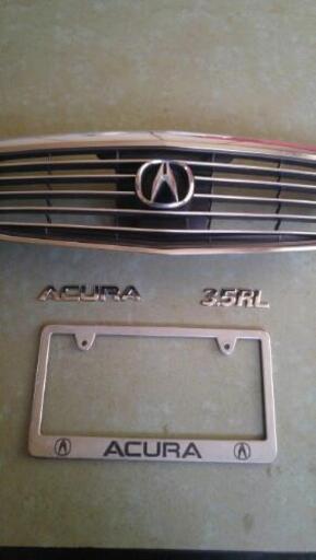 ホンダレジェンドグリルエンブレムナンバ―フレーム