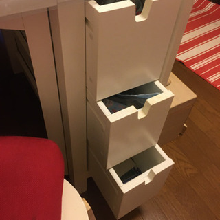IKEA ノールデン　ダイニングテーブル　折りたたみ可　椅子2脚付きの画像