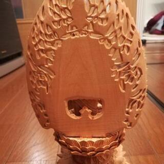 AH009 新生活応援 アクア 20年製 7㌔洗濯機-仏像 柘植（ツゲ）製