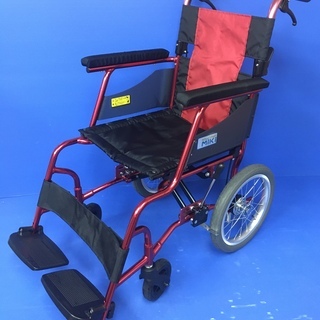 【美品】MIKI PMS-2R 介助式車いす 軽量コンパクトタイプ 折りたたみ 品 番・介助型 キャリカル PMS-2R