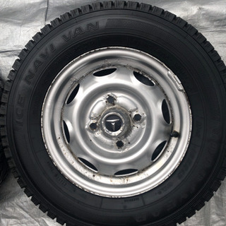 スタッドレスタイヤ165R13　6PR　13インチスチールホイー...