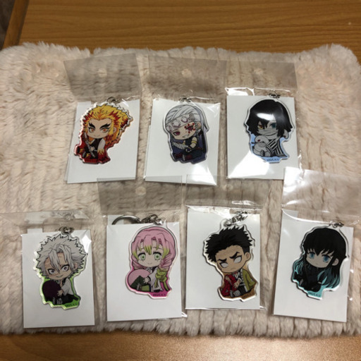 大人気！鬼滅の刃ぎゅぎゅっとアクリルキーホルダー 7個セット